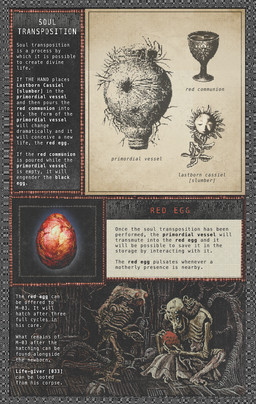 ambiguous_gender bedding blanket death detailed_background egg flower group horror_(theme) male not_furry plant science_fiction sitting sleeping standing text plastiboo godhusk lastborn_cassiel m-03 the_hand_(godhusk) biomechanical elemental_creature flora_fauna flower_creature humanoid vessel_(godhusk) character_name digital_media_(artwork) english_text official_art