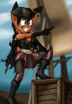 2014 anthro areola black_hair breasts cleavage clothed clothing cutlass ear_piercing erect_nipples feline female green_eyes hair hat lynx mammal nicole_the_lynx nipples piercing pirate scar sega smile solo sonic_(series) soultornado
Rating: Questionable
Score: 1
User: Robinebra
Date: March 12, 2014