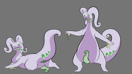 animal_genitalia anus feral genital_slit genitals green_eyes male penis prehensile_penis purple_body slime solo aspeneyeswatching mythology nintendo pokemon dragon generation_6_pokemon goodra mythological_creature mythological_scalie pokemon_(species) scalie 16:9 hi_res widescreen