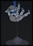3_toes 4_fingers anthro arm_wraps big_ears breasts clitoris corpse death drowned feet female fingers floating genitals inner_ear_fluff inverted_nipples leg_wraps nipples nude pawpads rock snuff soles solo tied_to_rock toes tongue tuft vulva wraps crowskull dreamworks kung_fu_panda zhen_(kung_fu_panda) canid canine fox mammal hi_res