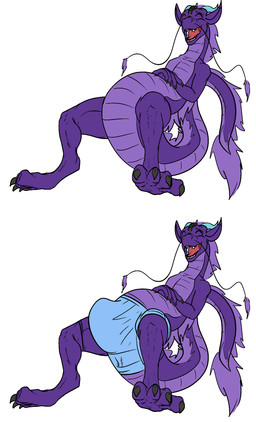 anthro balls big_balls big_bulge big_penis big_tail bottomwear bulge claws clothed clothing detailed_bulge feral genitals happy huge_balls huge_bulge huge_penis male paws penis revealing_outfit seductive shorts skimpy solo tail tight_bottomwear tight_bulges tight_clothing tight_shorts tight_underwear underwear whiskers conditional_dnp samagthrav2 mythology samagthra dragon eastern_dragon mythological_creature mythological_scalie scalie hi_res