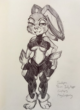 anthro big_breasts bottomwear breasts buckteeth clothing cosplay female female_anthro fur open_mouth solo teeth thick_thighs topwear wide_hips pikapika212 disney nintendo pokemon zootopia judy_hopps european_rabbit generation_6_pokemon lagomorph leporid mammal mega_evolution mega_lopunny oryctolagus pokemon_(species) rabbit 2018 absurd_res hi_res traditional_media_(artwork)