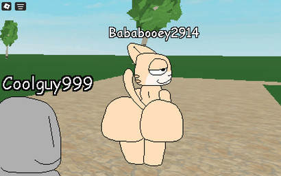 abdominal_bulge ahegao all_fours anal anal_penetration anthro anus balls bedroom_eyes big_balls big_butt big_penis blocky_body blush blush_lines bouncing_balls butt butt_size_difference cat_smile clenched_teeth duo fangs from_behind_position gameplay_mechanics genitals glistening glistening_balls glistening_genitalia grass grey_body huge_butt huge_penis looking_at_another looking_at_genitalia looking_at_penis looking_away looking_down looking_pleasured male male/male male_on_top male_penetrated male_penetrating male_penetrating_male mouth_closed multicolored_body narrowed_eyes number on_top penetration penile penile_penetration penis penis_in_ass plant presenting presenting_penis prone_bone_position puffy_anus pupils questionable_consent rear_view requesting rough_sex seductive sex sex_request simple_face size_difference sky smile standing stripes tail talking_to_another tan_body teeth text text_box thick_thighs tongue tree username vein veiny_penis white_sclera nxyitn roblox anon bababooey_(nxyitn) domestic_cat felid feline felis humanoid mammal robloxian tabby_cat 16:10 2026 2d_animation aliasing animated digital_media_(artwork) english_text multiple_scenes widescreen