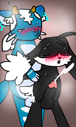 anal anal_penetration anthro bodily_fluids cum cum_in_ass cum_inside duo genital_fluids male male/male morisu_ryujin penetration thepinkpandacat bandai_namco klonoa_(series) mythology klonoa domestic_cat dragon felid feline felis hybrid mammal mythological_creature mythological_scalie pantherine scalie tiger zonai 3:5 low_res