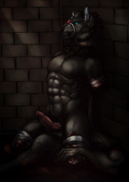 4_missing_limbs abs amputee animal_genitalia animal_penis bandage bandaged_stump blood bodily_fluids canine_genitalia canine_penis cybernetics disability dismemberment erection genitals gore gore_focus knot machine male muscular muscular_male muzzle_(object) muzzled pecs penis quadruple_amputee severed_body_part severed_limb snout solo gabrielthedragon blizzard_entertainment warcraft dristen canid mammal werecanid werecreature worgen absurd_res hi_res