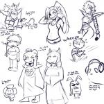 anthro beard clothed clothing dialogue electronics facial_hair female flower headphones horn machine male plant simple_background text white_background crackers undertale undertale_(series) asgore_dreemurr asriel_dreemurr_(god_form) flowey_the_flower frisk_(undertale) jerry_(undertale) mettaton_ex migosp monster_kid napstablook toriel undyne boss_monster_(undertale) bovid caprine elemental_creature flora_fauna ghost human humanoid mammal marine robot scalie spirit 1:1 blue_and_white english_text monochrome sketch