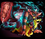 bodily_fluids cum cum_in_pussy cum_inside doggystyle duo female feral from_behind_position genital_fluids genitals male male/female penetration penile_spines penis sex vaginal vaginal_penetration starampharos nintendo pokemon star_joule_ampharos ampharos generation_2_pokemon generation_7_pokemon incineroar pokemon_(species) hi_res