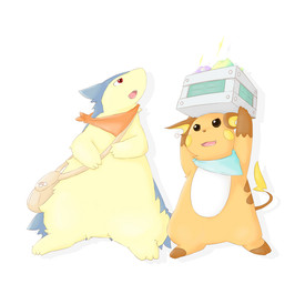 badger bag bandanna clothing cute holding kinoko mouse mustelid nintendo pixiv plain_background pokéball pokémon pokémon_mystery_dungeon raichu red_eyes rodent simple_background typhlosion video_games white_background wolverine
Rating: Safe
Score: 3
User: Luminocity
Date: February 21, 2014