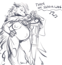 anthro areola arm_around_neck biped breasts cloak cloak_only clothing crossgender duo female female_anthro human_on_anthro interspecies male male/female mtf_crossgender nipples pregnant pregnant_anthro pregnant_female simple_background smile smiling_at_another text white_background sabrotiger elden_ring fromsoftware blaidd_(elden_ring) tarnished_(elden_ring) canid canine canis human mammal wolf 2025 digital_media_(artwork) english_text hi_res sketch
