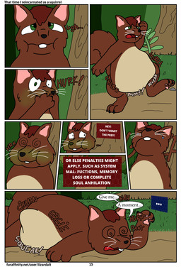 belly big_belly bodily_fluids breath dirt_road fainted feral forest forest_background ill male oral_vore panting plant regurgitation solo struggling struggling_prey swallowing swollen_belly text tree unwilling_pred unwilling_prey vomit vore lizarddude812 sunshine_(lizarddude812) american_red_squirrel mammal pine_squirrel rodent sciurid tree_squirrel comic english_text hi_res url