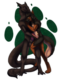 animal_genitalia animal_penis anthro balls black_body black_fur black_nose brown_body brown_fur burrwolf butt canine_genitalia canine_penis claws collar cross cross_pattee duo ear_piercing erection feet footprint frottage fur genitals green_eyes hair hindpaw hug iron_cross knot larger_male male male/male markings nude pawpads pawprint pawprint_(marking) paws penile penis penises_touching piercing purple_eyes sex sheath simple_background size_difference smaller_male smile tail themutt afevis_(character) canid canine canis domestic_dog german_shepherd herding_dog mammal pastoral_dog sergal 2013 3:4 hi_res