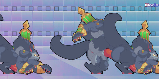 anthro arm_tuft attack balls barazoku big_balls big_penis chest_tuft clothing doggystyle erection feet flaccid flaccid_bigger from_behind_position genitals hair hairy humanoid_genitalia jewelry knot legwear male male/male male_penetrated mature_male moobs muscular muscular_anthro muscular_male necklace nipples penetration penis piercing plant sex slightly_chubby smile smirk solo thigh_highs tuft weapon morinetsu league_of_legends riot_games tencent warwick_(lol) canid canine canis mammal wolf animated digital_media_(artwork) hi_res loop pixel_(artwork) short_playtime