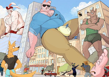 5_toes anthro apartment apartment_building areola arm_hair backwards_cap backwards_hat barefoot big_bulge big_muscles big_pecs bikini black_body black_bottomwear black_clothing black_eyes black_shirt black_skirt black_topwear blonde_hair blue_bottomwear blue_clothing blue_jeans blue_jumpsuit blue_pants blush blush_lines body_hair bottomwear brown_armpit_hair brown_body brown_fur building bulge camera car city clothed clothed_anthro clothed_female clothed_male clothing collared_shirt denim denim_bottomwear denim_clothing dress_shirt duel exposed_chest eyewear feet female five_o'clock_shadow fully_clothed fully_clothed_anthro fully_clothed_female fully_clothed_male fur green_bottomwear green_clothing green_shirt green_shorts green_tank_top green_topwear grey_body grey_fur group hair hairy_armpits hairy_legs hairy_pecs hat headgear headwear holding_camera holding_object huge_bulge huge_pecs inside_clothing janitor janitor_outfit jeans khaki_pants khakis leg_hair looking_at_another looking_down looking_down_at_another looking_up looking_up_at_another male muscular nails news news_reporter nipples orange_body orange_fur pants partially_clothed partially_clothed_anthro partially_clothed_male pecs pink_areola pink_body pink_nipples plant recording red_clothing red_sweatband red_thong red_underwear reporter shirt shirt_pocket shorts shrub skirt smile sunglasses sweatband swimming_trunks swimwear tank_top thong toenails toes topwear trapped_in_clothing two-piece_swimsuit underwear vehicle wearing_sunglasses white_body white_fur yellow_body yellow_fur yellow_sclera dudenahuel nahuel_(dudenahuel) richard_(dudenahuel) roy_(dudenahuel) samuel_(dudenahuel) canid canine canis crocodile crocodilian deer domestic_pig elephant elephantid felid iberian_wolf lagomorph leporid lion lizard mammal maned_wolf new_world_deer pantherine proboscidean rabbit reindeer reptile scalie suid suine sus_(pig) wolf yorkshire_pig 2024 absurd_res hi_res textless
