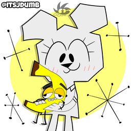 anthro banana blush blush_lines cookie duo female food fruit hug looking_at_another looking_down male male/female paper plant simple_background smile solo standing white_background white_body yellow_body young rayhony cartoon_network the_amazing_world_of_gumball banana_joe teri_(tawog) bear food_creature mammal paper_creature 2025 digital_drawing_(artwork) digital_media_(artwork) hi_res