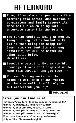 afterword not_furry text zero_pictured nobody147 undertale undertale_(series) english_text hi_res monochrome