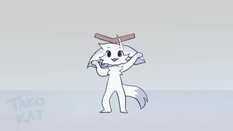 :3 ambiguous_gender anthro big_butt biped bouncing_butt butt chest_tuft dipstick_tail featureless_crotch featureless_feet featureless_hands feet fur gloves_(marking) grey_background holding_object huge_butt leg_markings looking_at_viewer markings music music_video number open_mouth raised_arms round_eyes simple_background smile smiling_at_viewer smirk smirking_at_viewer socks_(marking) solo tail tail_markings tail_motion text toony tuft white_body white_fur takokat sparky_(takokat) canid canine canis mammal wolf 16:9 2023 2d_animation animated artist_name flat_colors hi_res meme restricted_palette short_playtime sound video widescreen