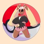 anthro big_breasts breasts brown_body female fur huge_breasts solo anomalynexus nintendo pokemon generation_4_pokemon lagomorph leporid lopunny mammal pokemon_(species) 1:1 absurd_res hi_res