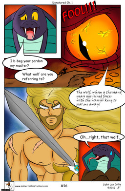 anthro blonde_hair comic_panel dialogue duo feral hair hell male purple_body speech_bubble teeth text toony yellow_eyes lightluxcollie denatured_(lightluxcollie) mythology belmodeus_(lightluxcollie) snek_(lightluxcollie) dragon human mammal mythological_creature mythological_scalie reptile scalie snake comic english_text hi_res story url