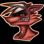 anthro clenched_teeth grin male scar sharp_teeth smile solo teeth youtuber fiteme_m8 pyrocynical canid canine fox mammal 1:1 absurd_res alpha_channel bust_portrait colored digital_drawing_(artwork) digital_media_(artwork) hi_res portrait