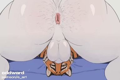 anal_wink anthro anthro_on_anthro anthro_penetrated anthro_penetrating anthro_penetrating_anthro anus ball_slap balls balls_deep balls_on_face bed big_balls big_butt big_penis black_penis black_stripes bodily_fluids body_hair bouncing_balls butt butt_hair cum cum_in_mouth cum_inside cumming_while_penetrating duo erection face_fucking fur furniture genital_fluids genitals humanoid_genitalia humanoid_penis irrumatio male male/male male_penetrated male_penetrating male_penetrating_male moan muscular muscular_anthro muscular_male nude_anthro nude_male on_bed oral oral_penetration orange_body orange_fur penetration penile penile_penetration penis penis_in_mouth pink_anus rough_sex saliva saliva_on_penis saliva_string sex slap small_tail stripes tail white_body white_fur eddward daytonyeen_(va) ratclownkor epic_games fortnite oscar_(fortnite) polar_patroller bear felid mammal pantherine polar_bear tiger ursine 2026 2d_animation 3:2 animated long_playtime sound video voice_acted