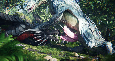 2_penises animal_genitalia animal_penis bodily_fluids claws cum cum_in_mouth cum_inside cumshot cumshot_in_mouth duo ejaculation erection feral forest forest_background genital_fluids genitals hemipenes holding_head male male/male multi_genitalia multi_penis nature nature_background nude on_ground open_mouth oral orgasm penile penis plant scales sex tail tongue tongue_out tree arceronth capcom european_mythology monster_hunter mythology arceronth_(character) dragon fanged_wyvern mythological_creature mythological_scalie scalie tobi-kadachi western_dragon 256:135 3d_(artwork) digital_media_(artwork) hi_res