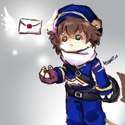 anthro blue_clothing brown_body brown_fur brown_hair clothed clothing fur hair heterochromia letter male mane multicolored_body multicolored_fur open_mouth scarf simple_background solo standing tail winter_clothing young young_anthro young_male leoneal's_workshop leoneal felid lion mammal pantherine 1:1 2018 colored digital_drawing_(artwork) digital_media_(artwork)