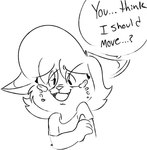 anthro asking big_eyes biped black_text bodily_fluids cheek_tuft clothed clothed_anthro clothed_male clothing crying cute_fangs dialogue dipstick_ears ear_markings ears_down ellipsis eye_through_hair eyebrow_through_hair eyebrows eyelashes facial_tuft fangs femboy front_view fur fur_tuft glistening glistening_eyes hair holding_arm looking_down male male_anthro markings multicolored_ears pivoted_ears pointy_ears prick_ears pupils question_mark sad shirt simple_background solo speech_bubble spots spotted_body spotted_cheeks spotted_fur talking_to_another tears teeth text timid topwear translucent translucent_hair tuft white_background kabula_(artist) pascal_wattson felid feline lynx mammal 2017 black_and_white digital_drawing_(artwork) digital_media_(artwork) english_text half-length_portrait monochrome portrait sketch