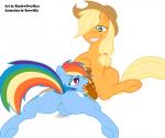 2014 animal_genitalia animated anus applejack_(mlp) balls blonde_hair blue_fur blush cowboy_hat cum dickgirl equine female freckles friendship_is_magic fur green_eyes hair hat horse horsecock intersex licking mammal masturbation multi-colored_hair my_little_pony oral oral_sex pegasus penis plain_background pony purple_eyes pussy pussy_juice rainbow_dash_(mlp) sex shadowovermars smile snowlik3 tongue white_background wings
Rating: Explicit
Score: 8
User: ultragamer89
Date: April 06, 2014