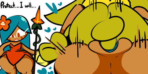 accessory anthro assertive_female balls big_penis blue_hair duo female female_anthro female_penetrated flower flower_in_hair food from_front_position genitals green_body hair hair_accessory heart_symbol imminent_sex legs_up long_penis looking_at_viewer male male/female male_on_top male_penetrating male_penetrating_female mating_press mature_anthro mature_female moan on_top penetration penile penile_penetration penis plant screaming screaming_orgasm sex simple_background sound_effects text white_background 1upgobbo cookie_run cookie_run_kingdom cookie_run_ovenbreak devsisters instant_loss_2koma gobbojay tiger_lily_cookie cookie_(cookie_run) food_creature ginkgoblin goblin 2023 absurd_res colored detailed digital_drawing_(artwork) digital_media_(artwork) hi_res