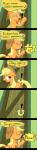 blonde_hair clothing dialogue door female freckles fur green_eyes hair hat headgear headwear horseshoe keyhole offscreen_character orange_body orange_fur parody singing solo text yelling gashiboka disney friendship_is_magic frozen_(disney) hasbro my_little_pony applejack_(mlp) earth_pony equid equine horse mammal pony absurd_res comic crossover digital_media_(artwork) english_text hi_res long_image tall_image