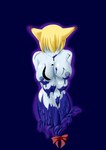 2009 4_breasts animal_humanoid big_breasts blonde_hair breasts canid canid_humanoid canine canine_humanoid comic corruption female fox_humanoid hair humanoid mammal mammal_humanoid multi_breast nipples nude ran_yakumo simple_background solo tamakko touhou transformation