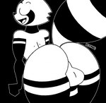 anthro backsack balls big_butt black_body butt eyes_closed genitals male multicolored_body open_mouth presenting presenting_hindquarters rear_view simple_background solo thick_thighs transparent_background two_tone_body white_body wide_hips rexon02 rex_raccoon_(rexon02) mammal procyonid raccoon alpha_channel hi_res