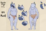 3_eyes anthro belly blue_body blue_skin bottomwear claws clothed clothing expression_sheet front_view fur hi_res horn horn_jewelry horn_ring humanoid jewelry loincloth loincloth_only male mismatched_horns model_sheet mooncalf_(sindri_myr) multi_eye partially_clothed rear_view red_eyes ring_(jewelry) sharp_teeth sindri_myr slightly_chubby slightly_chubby_male smadging solo teeth third_eye_closed tongue tongue_out topless white_body white_fur