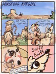 anthro desert dialogue duo female female/female feral horse_ride horsedog minicomic nature psychedelic riding simple_background text tumbleweed crowspace canid canine canis domestic_dog equid equine horse mammal murid murine rat ratgirl rodent animated animated_comic comic digital_media_(artwork) english_text pixel_(artwork) short_playtime