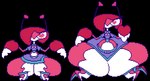 anthro big_butt butt female hair heart_eyes heart_symbol overweight pink_body pink_hair simple_background solo thick_thighs transparent_background wide_hips shar0makai arthropod insect mantis 2024 alpha_channel digital_media_(artwork) pixel_(artwork)