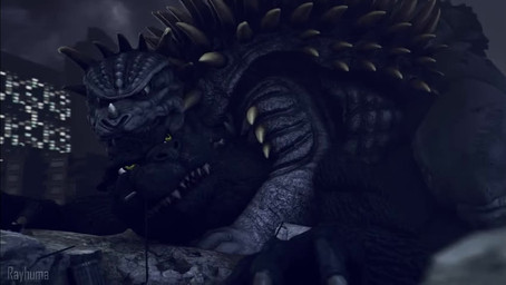 anal anal_penetration anthro back_spikes big_butt black_body black_scales bouncing_butt butt city cityscape debris deep_penetration duo eyes_closed from_behind_position grey_body grey_scales looking_at_another looking_at_partner looking_back looking_back_at_another looking_back_at_partner lying macro male male/male male_penetrated male_penetrating male_penetrating_male moan on_front on_ground open_mouth penetration prone_bone_position rubble scales screen_shake sex sharp_teeth speed_bump_position spikes spikes_(anatomy) street_lamp tail teeth thick_thighs yellow_eyes rayhuma godzilla_(series) toho anguirus godzilla kaiju scalie 2026 3d_(artwork) 3d_animation animated better_version_at_paywall digital_media_(artwork) long_playtime source_filmmaker_(artwork) video