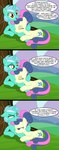 amber_eyes blue_eyes blue_hair cutie_mark dialogue duo eyes_closed female female/female feral green_body green_hair hair horn looking_at_viewer multicolored_hair on_model pink_hair text two_tone_hair white_hair badumsquish friendship_is_magic hasbro my_little_pony mythology bonbon_(mlp) lyra_heartstrings_(mlp) earth_pony equid equine horse mammal mythological_creature mythological_equine pony unicorn absurd_res comic english_text hi_res