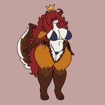ahoge anthro belly big_belly big_breasts bikini bikini_top biped breasts breath clothed clothing crown curvy_figure fat_rolls female fur hair headgear huge_belly long_hair morbidly_obese morbidly_obese_anthro morbidly_obese_female navel nipples nude obese obese_anthro obese_female overweight overweight_anthro overweight_female panting rapid_weight_gain red_hair simple_background smile solo swimwear tail thick_thighs tongue tongue_out two-piece_swimsuit voluptuous weight_gain wide_hips mexifurfoof maple_(mexifurfoof) canid canine fox mammal 1:1 2025 animated digital_drawing_(artwork) digital_media_(artwork) loop short_playtime