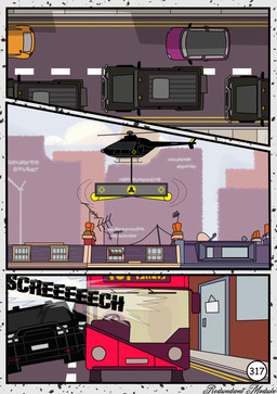aircraft building bus commercial_vehicle double_decker_bus helicopter house medium_truck onomatopoeia sound_effects text truck van vehicle zero_pictured redundantmodule 101_dalmatian_street 101_dalmatians disney comic hi_res