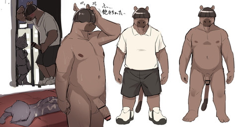 5_toes after_anal alley anthro balls blush bodily_fluids bottomwear censored_genitalia censored_penis clothed clothing cum duo embarrassed erection feet fingers genital_fluids genitals hair hair_over_eyes happy lying male male/male navel nipples nude_male on_front open_bottomwear open_clothing open_shorts outside overweight overweight_male penis questionable_consent shirt shorts simple_background sweat tail text toes topwear vein veiny_penis white_background white_clothing white_shirt white_topwear young young_anthro young_male manmosu_marimo species_request 2025 censored japanese_description japanese_text translation_request