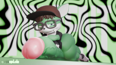 abstract_background anthro balls big_balls big_penis black_clothing black_shirt black_topwear brown_hair clothing fangs fingerless_gloves footwear genitals glans gloves green_body hair handwear hat headgear headwear heterochromia huge_balls huge_penis humanoid_genitalia humanoid_penis hyper hyper_balls hyper_genitalia hyper_penis leather leather_clothing leather_gloves leather_handwear looking_at_viewer lying_on_penis male one_fang overbite_fang penis pose shirt shoes shortstack smug smug_face smug_grin sneakers solo teeth topwear vein veiny_penis onyxsplash sega sonic_the_hedgehog_(series) fan_character vincent_(onyxsplash) canid canine canis chihuahua domestic_dog gaia mammal toy_dog 16:9 3d_(artwork) 4k absurd_res blender_(artwork) blender_eevee_(artwork) digital_media_(artwork) hi_res pinup wallpaper widescreen