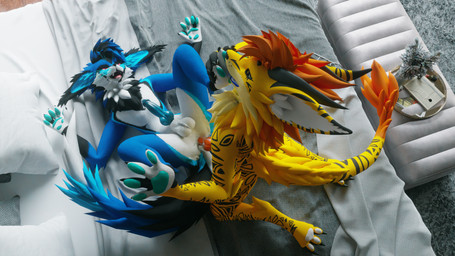 anal anal_penetration animal_genitalia animal_penis anthro balls blue_body blue_fur bodily_fluids cum duo erection fur genital_fluids genitals horn knot male male/male male_penetrated male_penetrating nude paws penetration penile penis sex smile tail yellow_body yellow_fur endoras mythology endoras_(character) james_vulgris canid canine dragon furred_dragon furred_scalie mammal mythological_creature mythological_scalie nardoragon rexouium scalie 16:9 3d_(artwork) blender_(artwork) digital_media_(artwork) hi_res widescreen