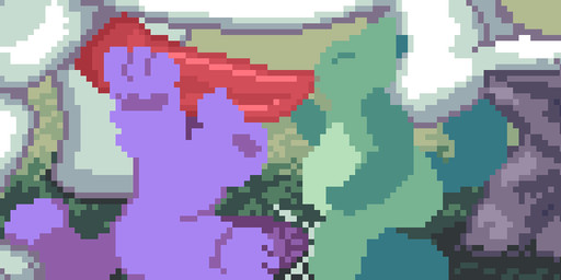 ambiguous_gender bestiality bodily_fluids cum cum_inside ejaculation feral genital_fluids genitals group inflation interspecies male male/ambiguous penile penis penis_milking slime translucent trio prettyjelly animated digital_media_(artwork) pixel_(artwork) pixel_animation