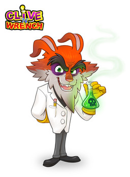 4_fingers anthro arms_bent beard black_clothing black_eyebrows black_footwear black_shoes bottomwear buckteeth button_(fastener) cheek_tuft clothed clothed_anthro clothed_male clothing eyebrows facial_hair facial_tuft fangs fingers footwear fully_clothed fully_clothed_anthro fully_clothed_male fur furrowed_brow furrowed_eyebrows gloves green_eyes grey_beard grey_body grey_bottomwear grey_clothing grey_facial_hair grey_fur grey_pants hand_behind_back handwear holding_vial light liquid long_ears looking_at_viewer male male_anthro mature_anthro mature_male open_mouth open_smile orange_body orange_fur pants pencil_(object) pink_inner_ear pink_nose pink_tongue pockets poison simple_background smile smiling_at_viewer solo steam suit teeth text thick_eyebrows title tongue tuft whiskers white_background white_clothing white_suit yellow_clothing yellow_gloves yellow_handwear luigil clive_'n'_wrench numskull_games dr._daucus lagomorph leporid mammal rabbit 2017 absurd_res colored digital_drawing_(artwork) digital_media_(artwork) english_description english_text full-length_portrait hi_res lighting official_art portrait shaded