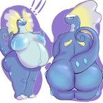 1:1 absurd_res anthro areola aurorus belly big_belly big_breasts big_butt blue_areola blue_nipples breasts butt dinosaur exclamation_point female fossil_pokemon generation_6_pokemon genitals hi_res huge_breasts huge_butt huge_filesize mcerror navel nintendo nipples open_mouth pokemon pokemon_(species) pregnant pregnant_anthro pregnant_female pussy rear_view reptile sauropod sauropodomorph scalie simple_background slightly_chubby slightly_chubby_anthro slightly_chubby_female solo tail wide_hips