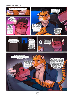 anthro barazoku black_sclera clothing dialogue duo eyebrows male male/male muscular muscular_anthro muscular_male police police_officer police_uniform seductive stripes tail text undressing uniform unprofessional_behavior zourik mythology javier_(zourik) john_(zourik) dragon felid mammal mythological_creature mythological_scalie pantherine scalie tiger 3:4 absurd_res comic english_text hi_res
