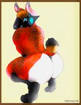 anthro big_butt butt machine male solo yagi_b._(artist) huffaromas lagomorph leporid mammal protogen rabbit low_res