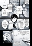 anthro clothing comic english_text female glay_(layer) hard_translated hi_res human laboratory layer_(artist) male mammal marine muscular muscular_male pen reptile scalie stasis_chamber text third-party_edit translated yuka_(layer)