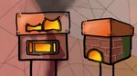 armless box container detailed_background drama duo eyeless female for_a_head humor male painting_(object) parody size_difference steam youtube_thumbnail alberto_omega gt_new_horizon alloy_smelter steam_boiler humanoid object_head 16:9 widescreen