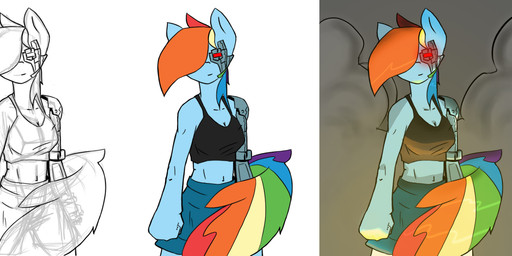 2013 anthrofied clothing color copymirror cyborg equine female friendship_is_magic glowing_eyes hair horse inking machine mammal mechanical multi-colored_hair my_little_pony pony progression rainbow_dash_(mlp) rainbow_hair sketch solo
Rating: Safe
Score: 4
User: CopyMirror
Date: November 29, 2013